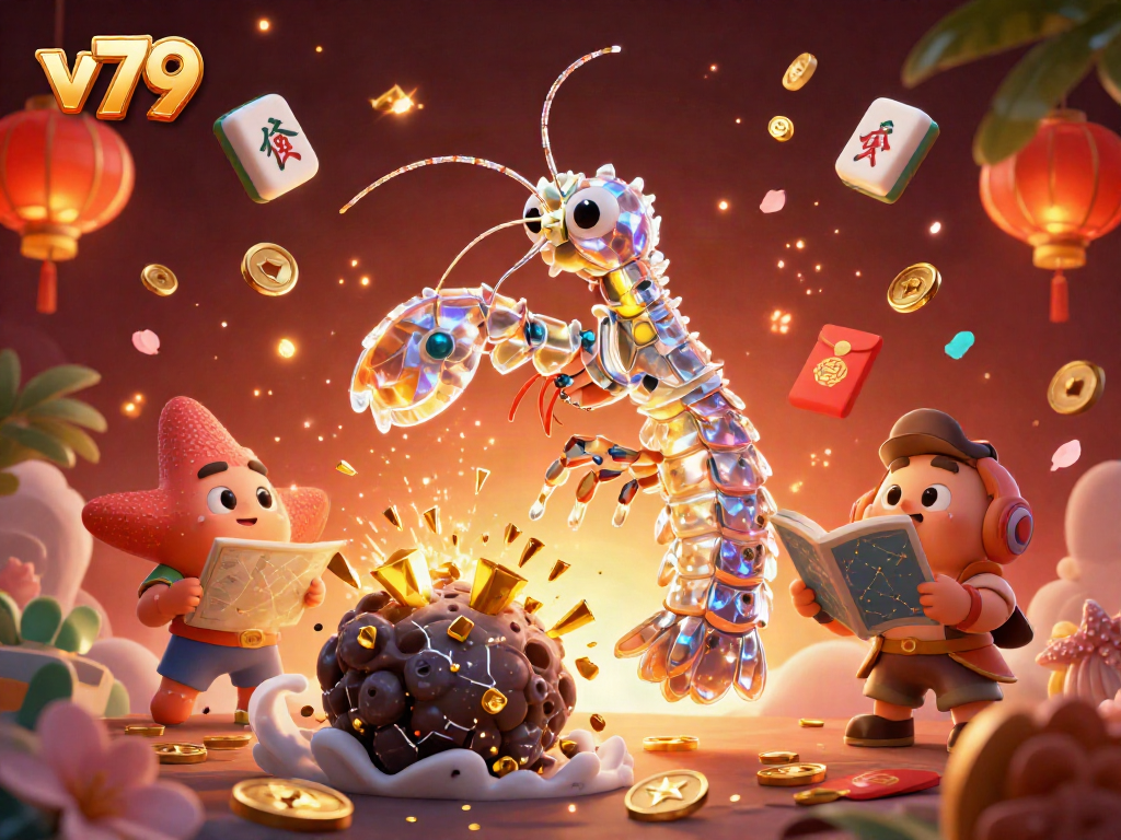 Experience exhilarating wins at v79 with vibrant 3D gaming elements and dynamic fireworks.