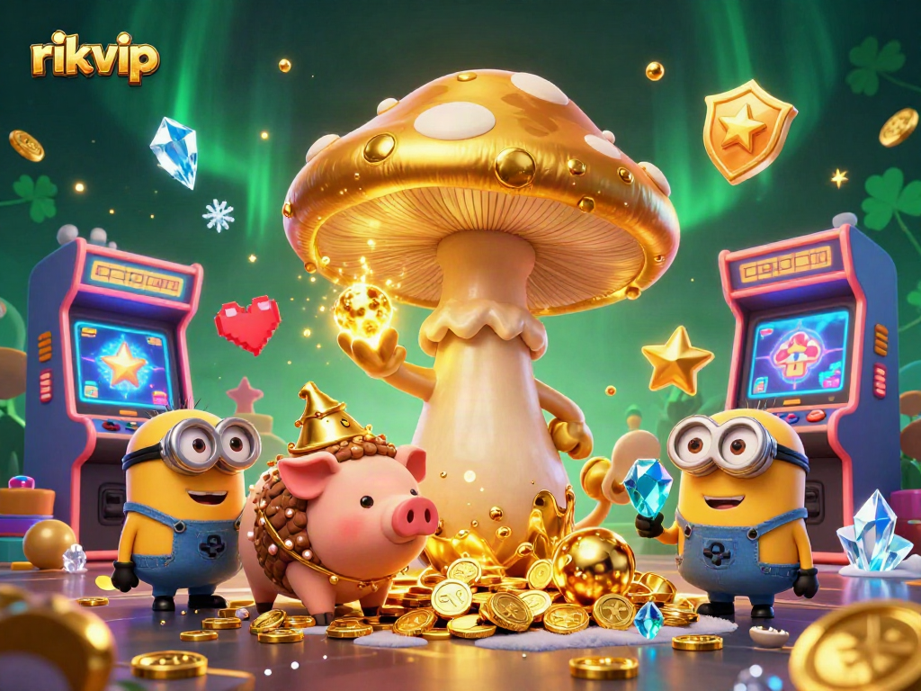 Experience thrilling gameplay with rikvip's enchanted golden wizard, truffle pig, and vibrant game machines.