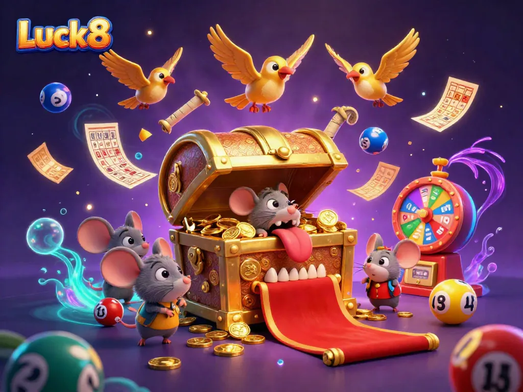 Engage with Luck8 by exploring dynamic lottery scenes filled with vibrant elements.