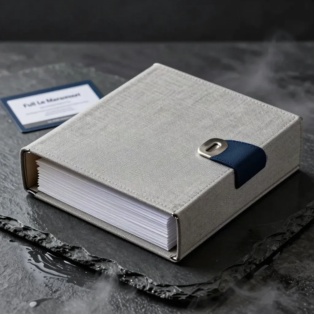 Graphite let-management pack on wet slate with mist and cool studio light.
