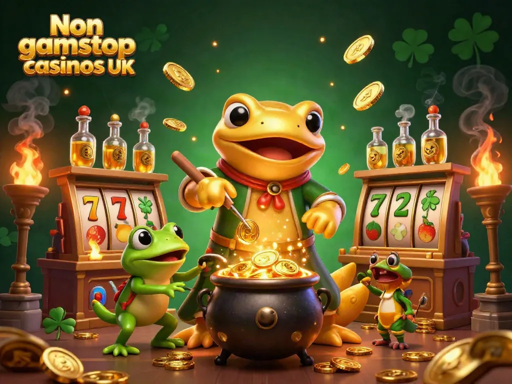 Engage in thrilling experiences at Non gamstop casinos UK with slot reels and lucky charms.