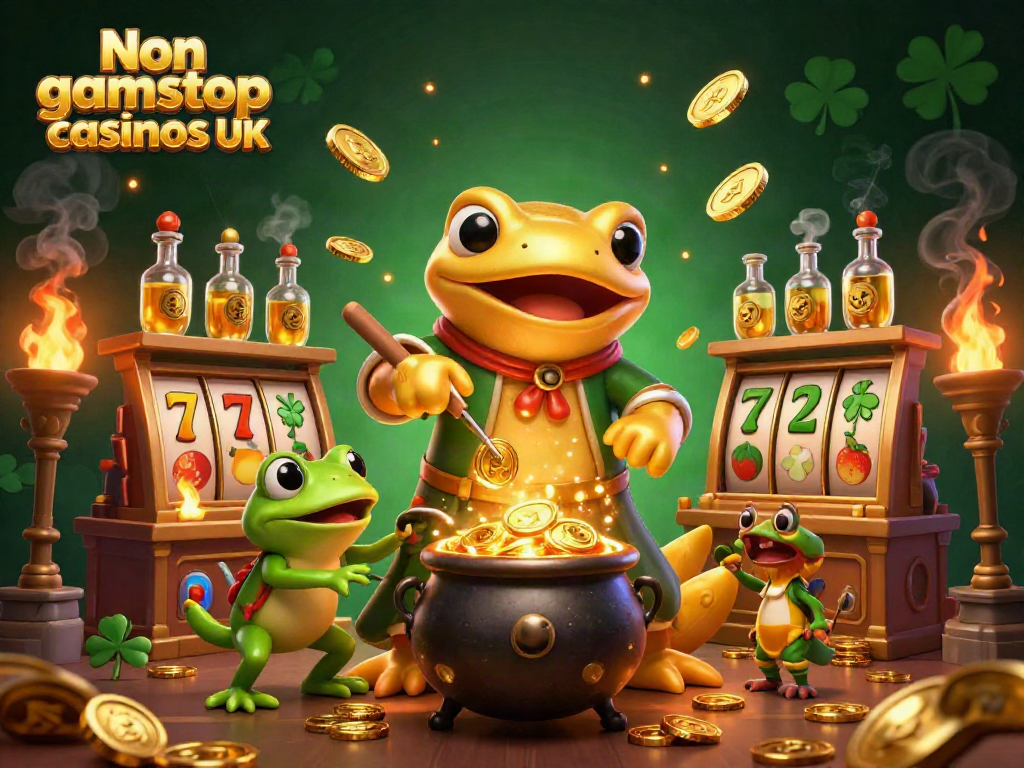 Engage in thrilling experiences at Non gamstop casinos UK with slot reels and lucky charms.