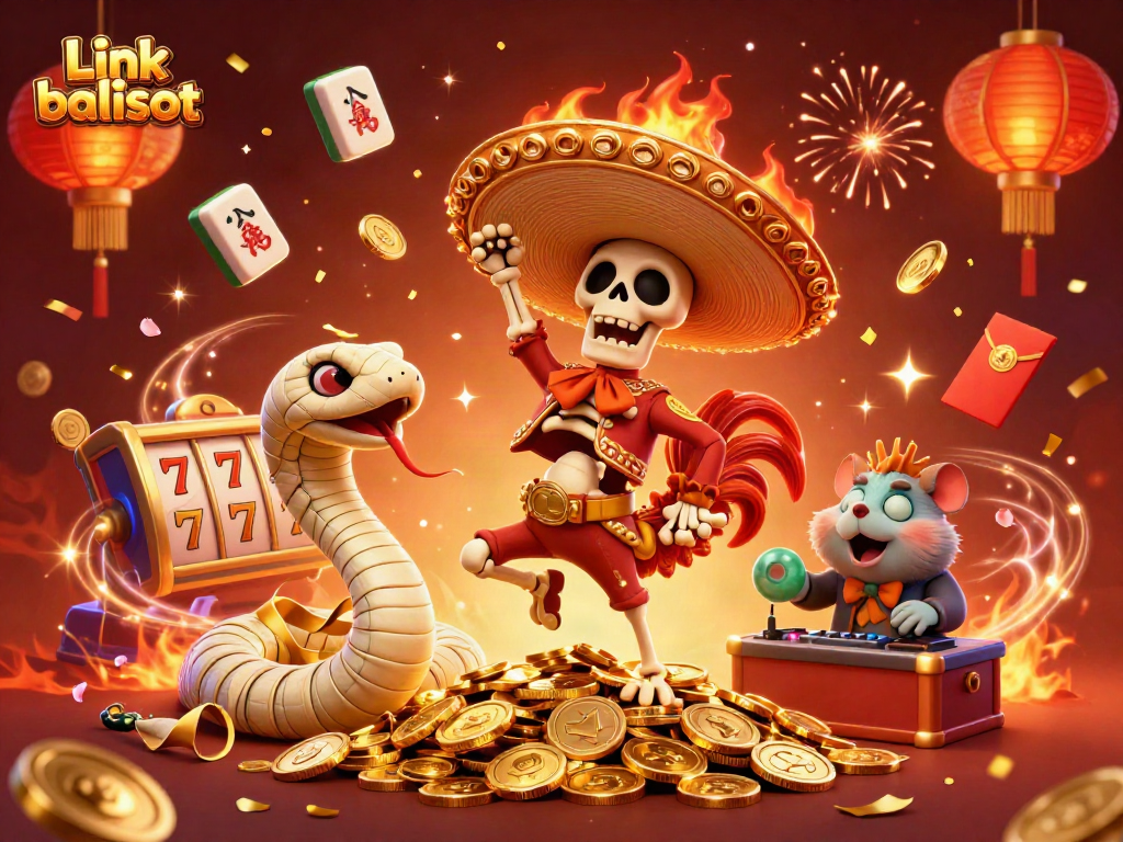 Experience excitement with Link balislot, featuring vivid casino elements and charismatic characters.