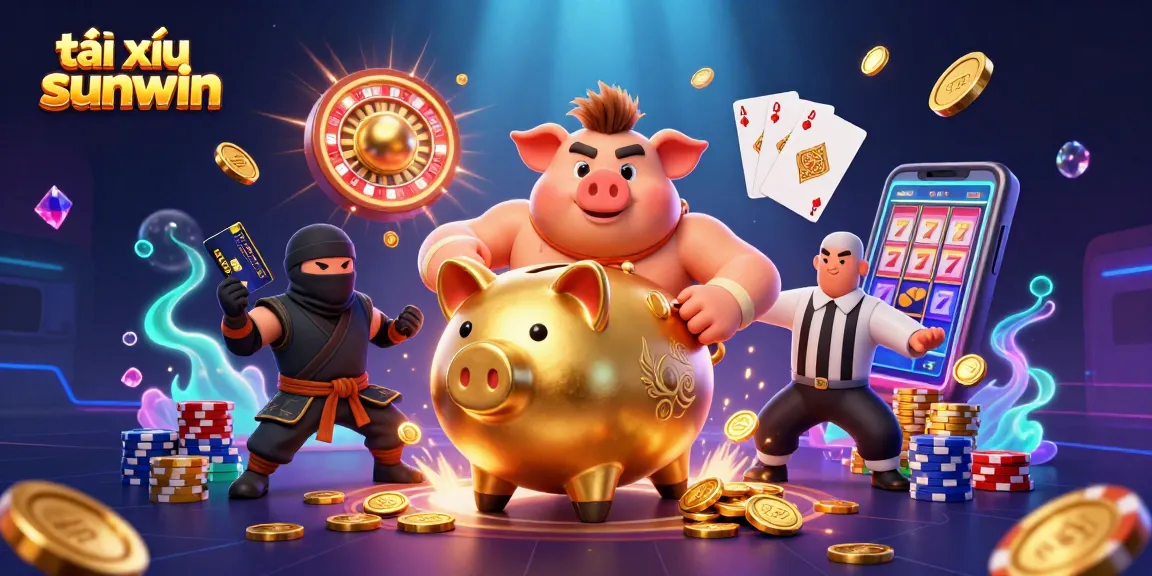 Experience exhilarating gameplay with tài xỉu sunwin in this vibrant, dynamic digital montage.