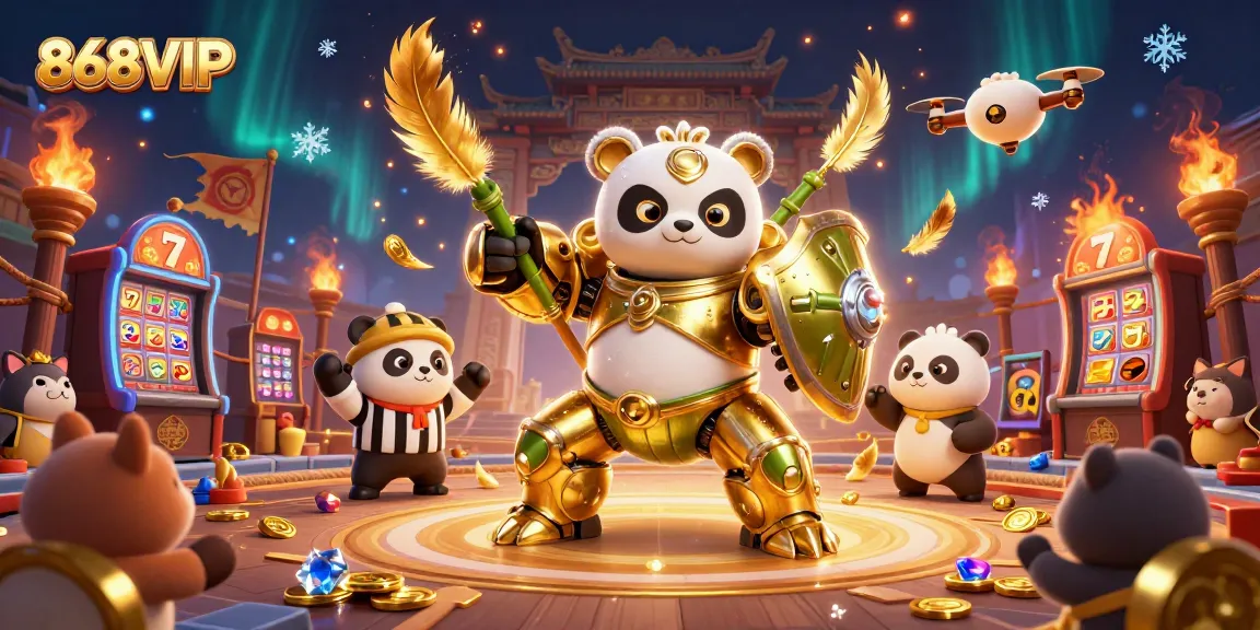 Engage in thrilling gameplay at 868VIP with a vibrant 3D casino scene packed with action and excitement.