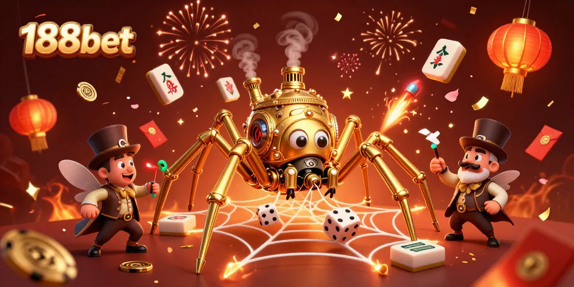 Experience thrilling gaming with 188bet's dynamic steampunk-themed casino illustration showcasing vibrant elements and excitement.