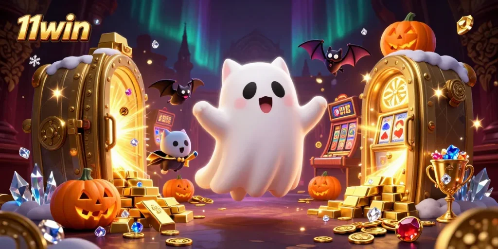 Play and win big with 11win in a vibrant ghostly casino adventure.